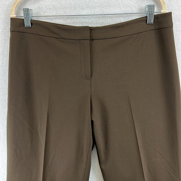Lafayette 148 New York Women’s Dress Pants Sz 10 Brown Wool/Spandex Like New - Picture 2 of 9